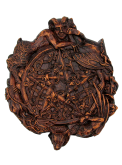 Fairy Pentacle Small Wood Finish Plaque