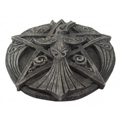 Crescent Raven Pentacle Plaque