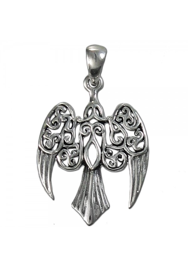 Raven Sterling Silver Small Morrigan Pendant