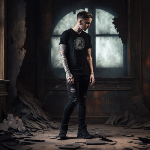 Gothic outfit male sale