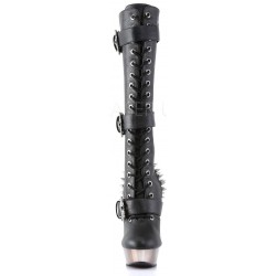 Spine Heeled Muerto Studded Knee Boots