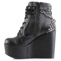 Pentagram Charm The Craft Gothic Ankle Boots