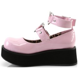 Sprite Heart Ring Baby Pink Platform Mary Jane