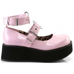 Sprite Heart Ring Baby Pink Platform Mary Jane