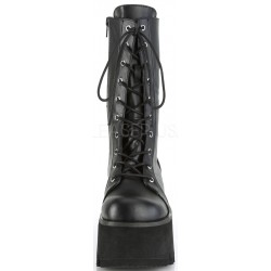 Ashes Womens Mid-Calf Platform Combat Boots