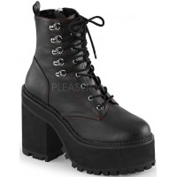 Assault Block Heel Womens Combat Boots