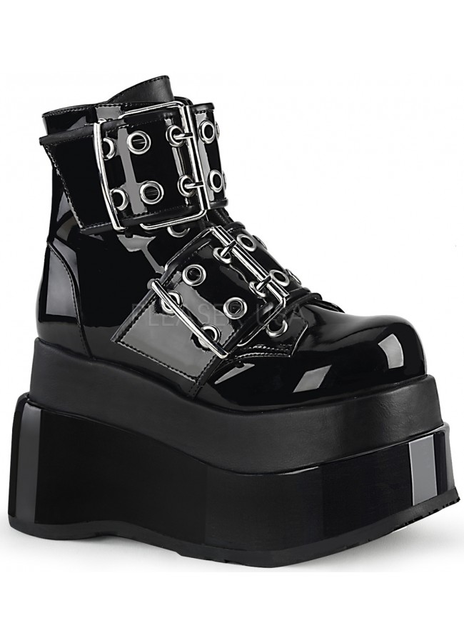 platform black boots goth