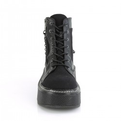 Emily Womens Black Canvas Hightop