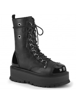 Slacker Black Womens Mid-Calf Boots