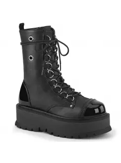 Slacker Black Womens Mid-Calf Boots