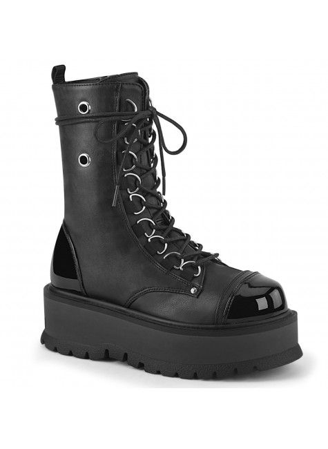 Slacker Black Womens Mid-Calf Boots