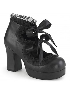 Heart Ruffled Gothika Pumps