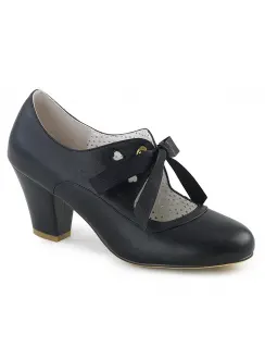 Wiggle Vintage Style Mary Jane Shoes in Black