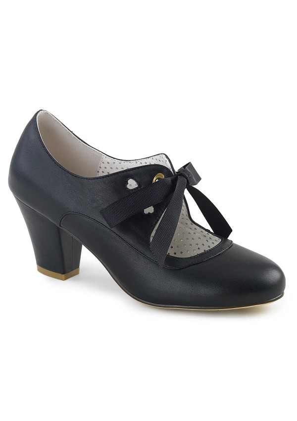 Wiggle Vintage Style Mary Jane Shoes in Black