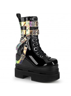 Eternal Black Magic Mirror Gothic Boots