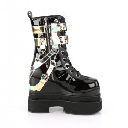 Eternal Black Magic Mirror Gothic Boots