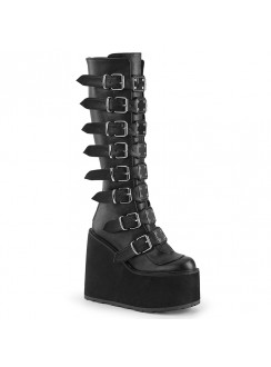 Swing Buckled Womens Platform Boots