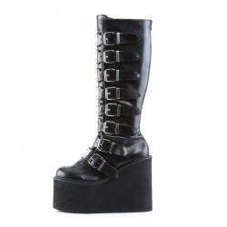 Swing Buckled Womens Platform Boots