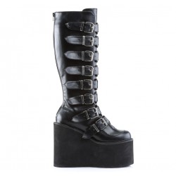 Swing Buckled Womens Platform Boots