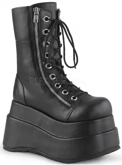 Bear Black Matte Womens Platform Boots