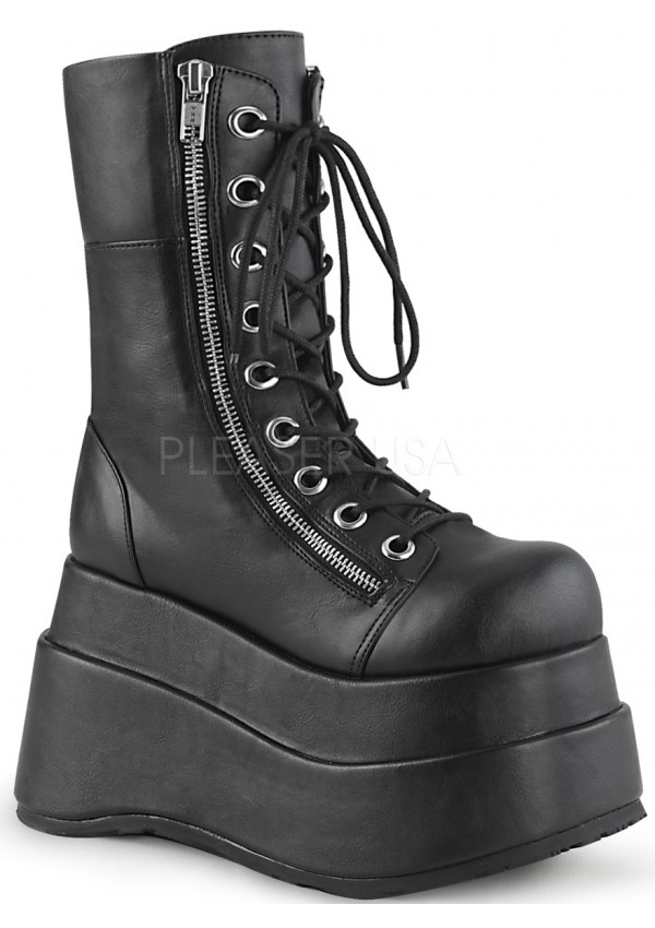 Bear Black Matte Womens Platform Boots