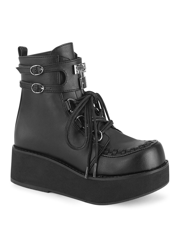 Sprite Black Womens Ankle Boots