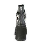 Assault Black Rose Womens Ankle Boots