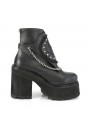 Assault Black Rose Womens Ankle Boots