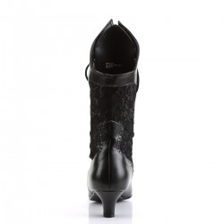 Victorian Dame Black Lace Boots