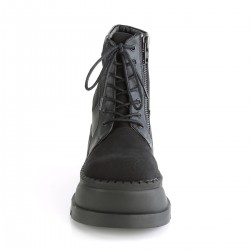 Stomp Black Womens Platform Sneaker