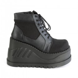 Stomp Black Womens Platform Sneaker