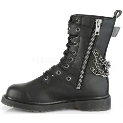 Chained Bolt Mens Combat Mid-Calf Boots