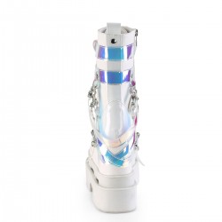 Eternal White Magic Mirror Gothic Boots