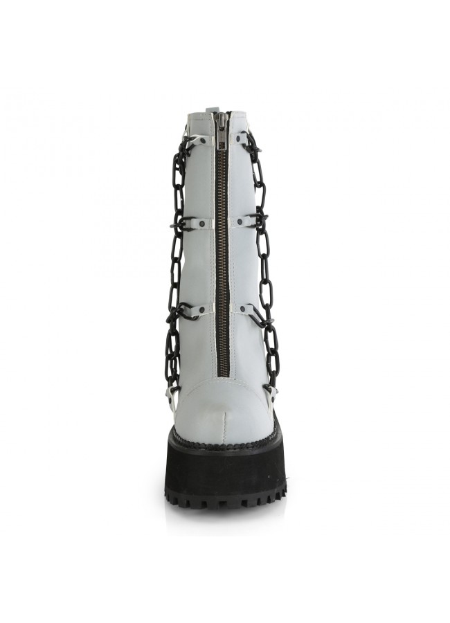 women's combat boots with chains