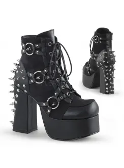 Charade Kick Ass Studded and Ringed Ankle Boots