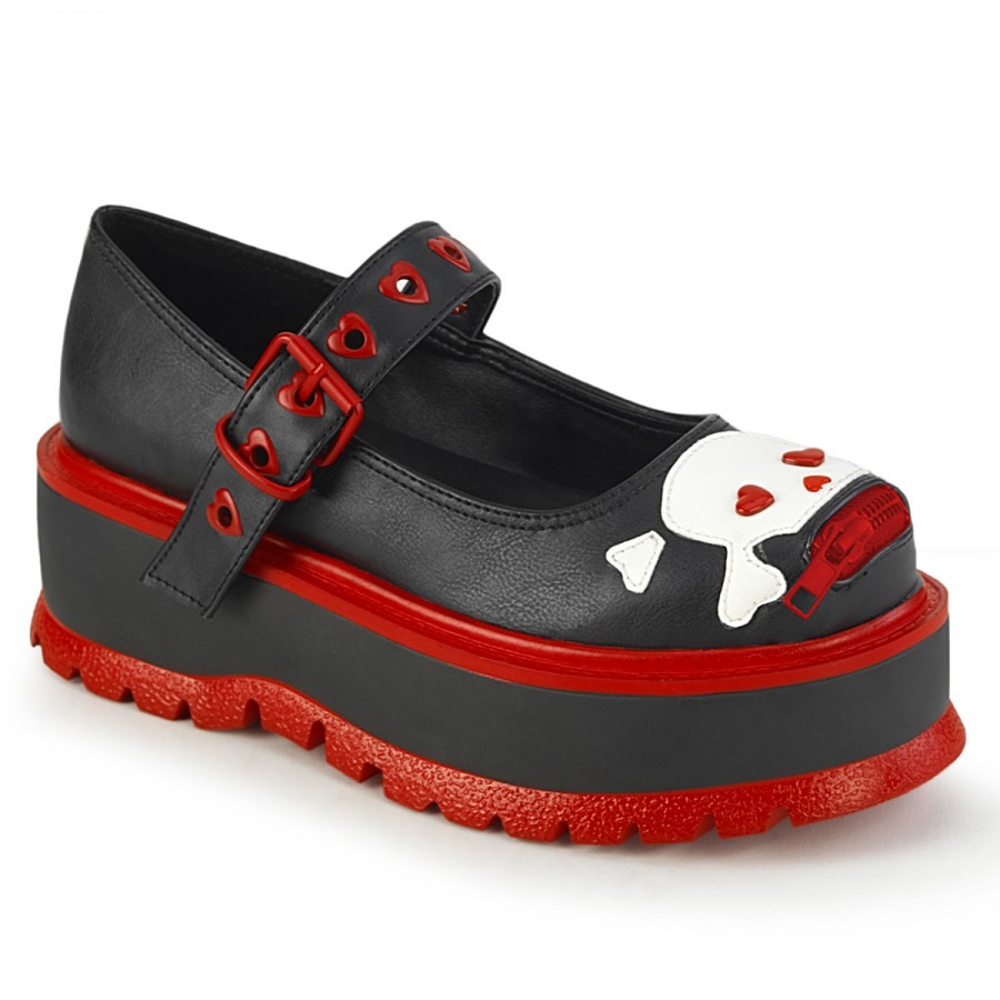 Multi Buckle Platform Mary Jane Shoes - TUK Shoes 