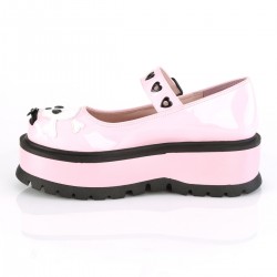 Slacker Pink and Black Platform Mary Jane