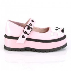 Slacker Pink and Black Platform Mary Jane