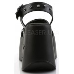 Dynamite Star Womens Platform Black Sandal