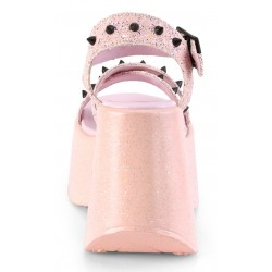 Dynamite Star Womens Platform Candy Pink Sandal