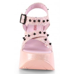 Dynamite Star Womens Platform Candy Pink Sandal