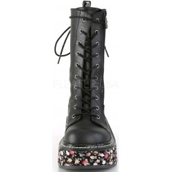 Emily Floral Platform Mid-Calf Boots