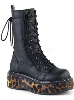 Emily Leopard Platform Mid-Calf Boots