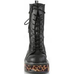 Emily Leopard Platform Mid-Calf Boots