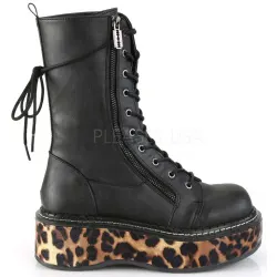 Emily Leopard Platform Mid-Calf Boots