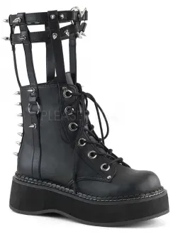 Emily Heart Cage Calf High Womens Boots