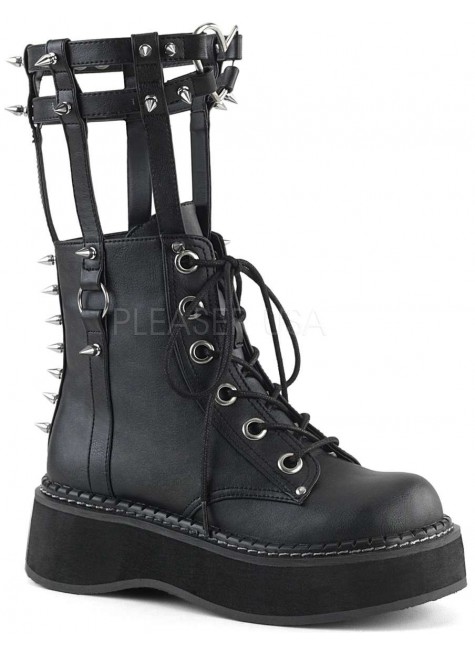 Emily Heart Cage Calf High Womens Boots