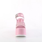 Camel Pink Platform Sandals