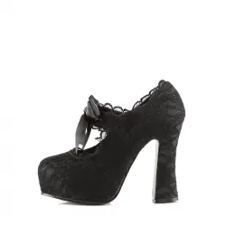 Black Lace Demon Elegant Mary Jane