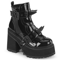 Assault-72 Patent Ankle Boots